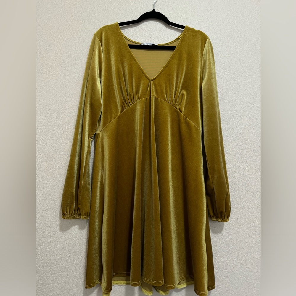 Velvet mini dress